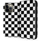 Black and White Checkered iPhone 15 Pro Max Folio Case